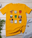 Teeth Ghost Pumpkin Witch Cute Dental Halloween Dentist T-Shirt