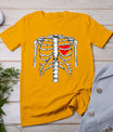 Skeleton Rib Cage Heart Xray Halloween Easy Costume T-Shirt