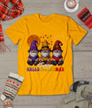 Halloween Thanksgiving Christmas Happy Hallothanksmas Gnomes T-Shirt