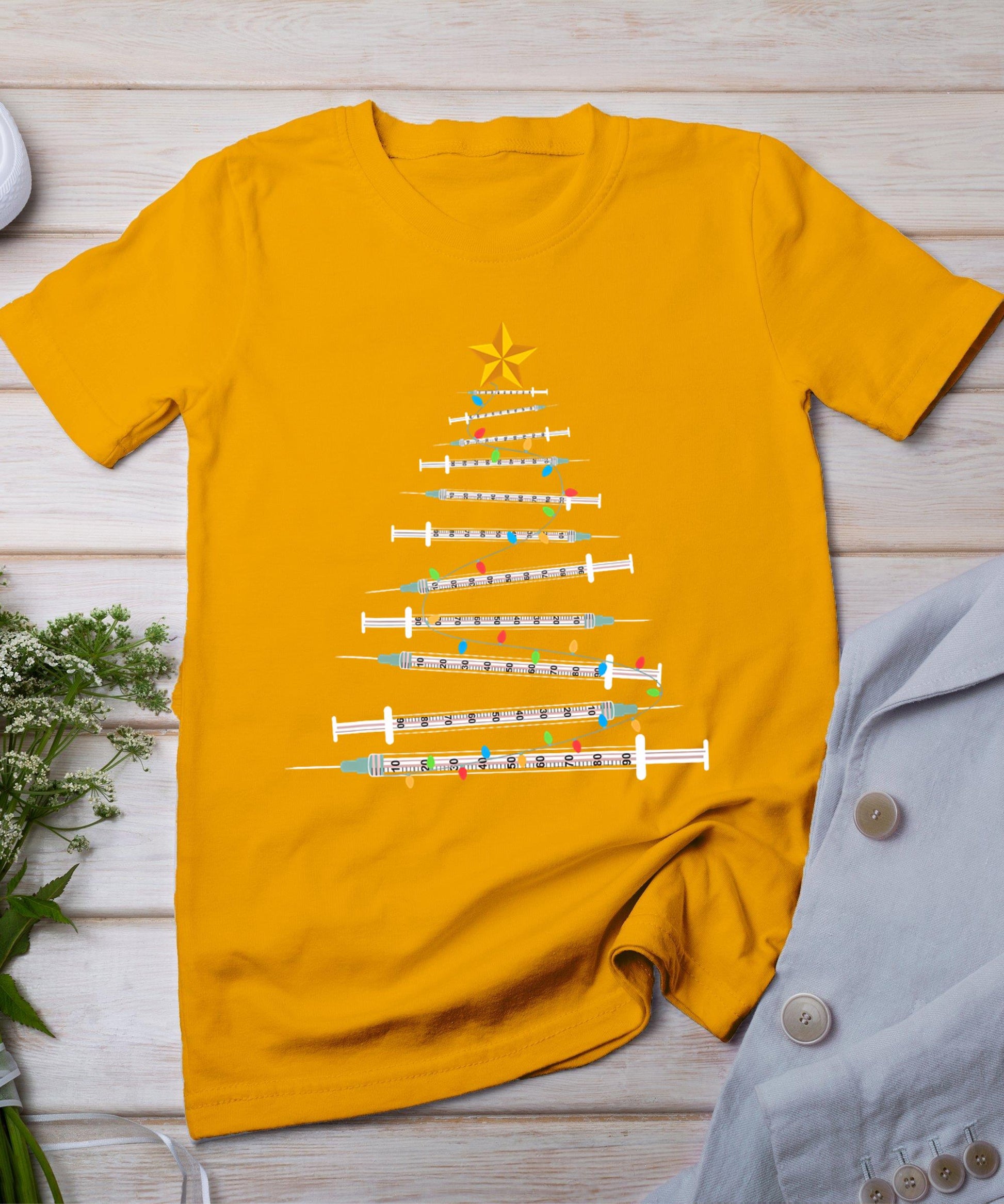 Botox Dealer Christmas Tree Aesthetic Nurse Injector Botox T-Shirt