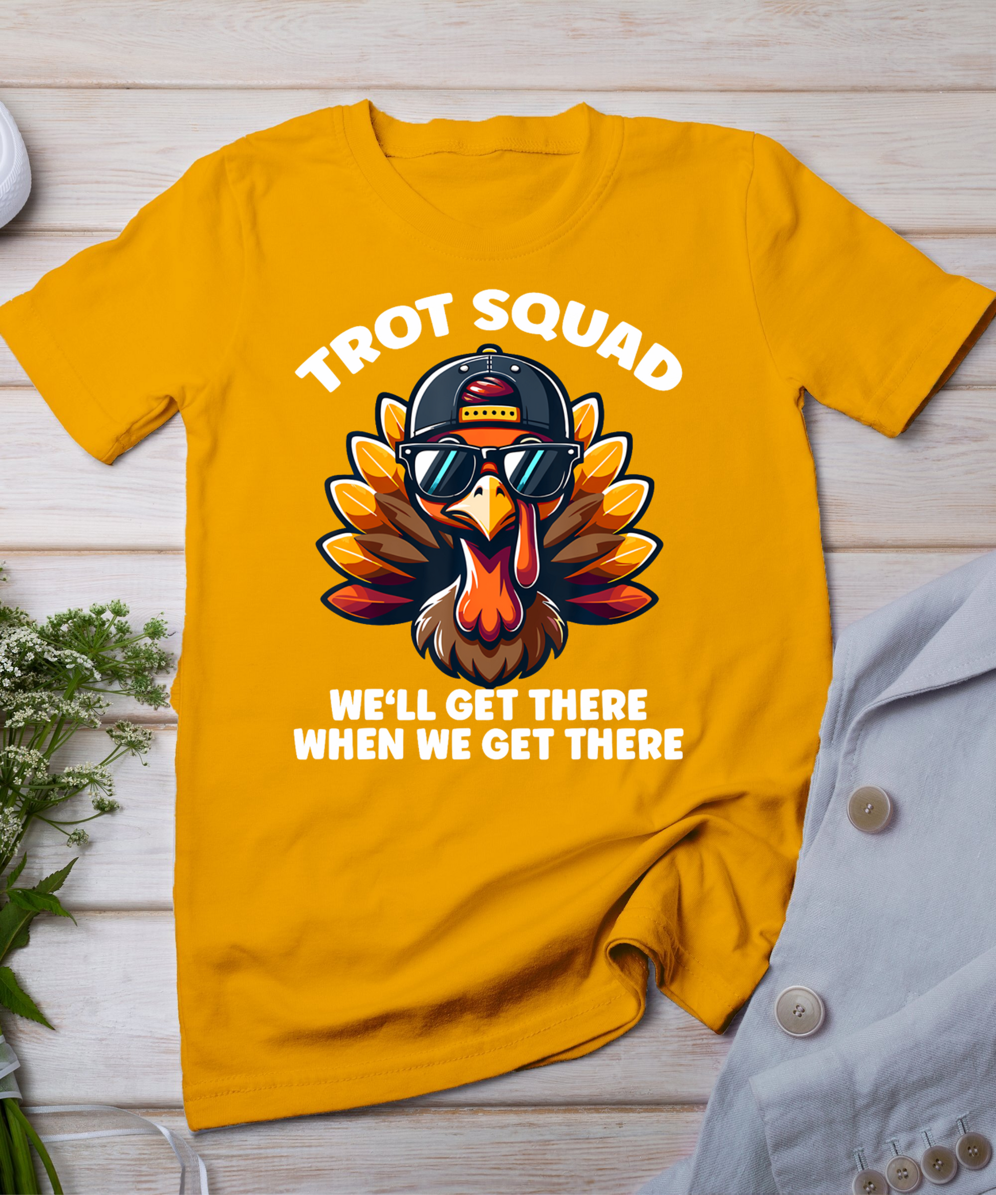 Thanksgiving Turkey Running Outfit Gear Costume Turkey Trot T-Shirt