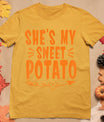 Thanksgiving Matching Couple She's My Sweet Potato I Yam T-Shirt