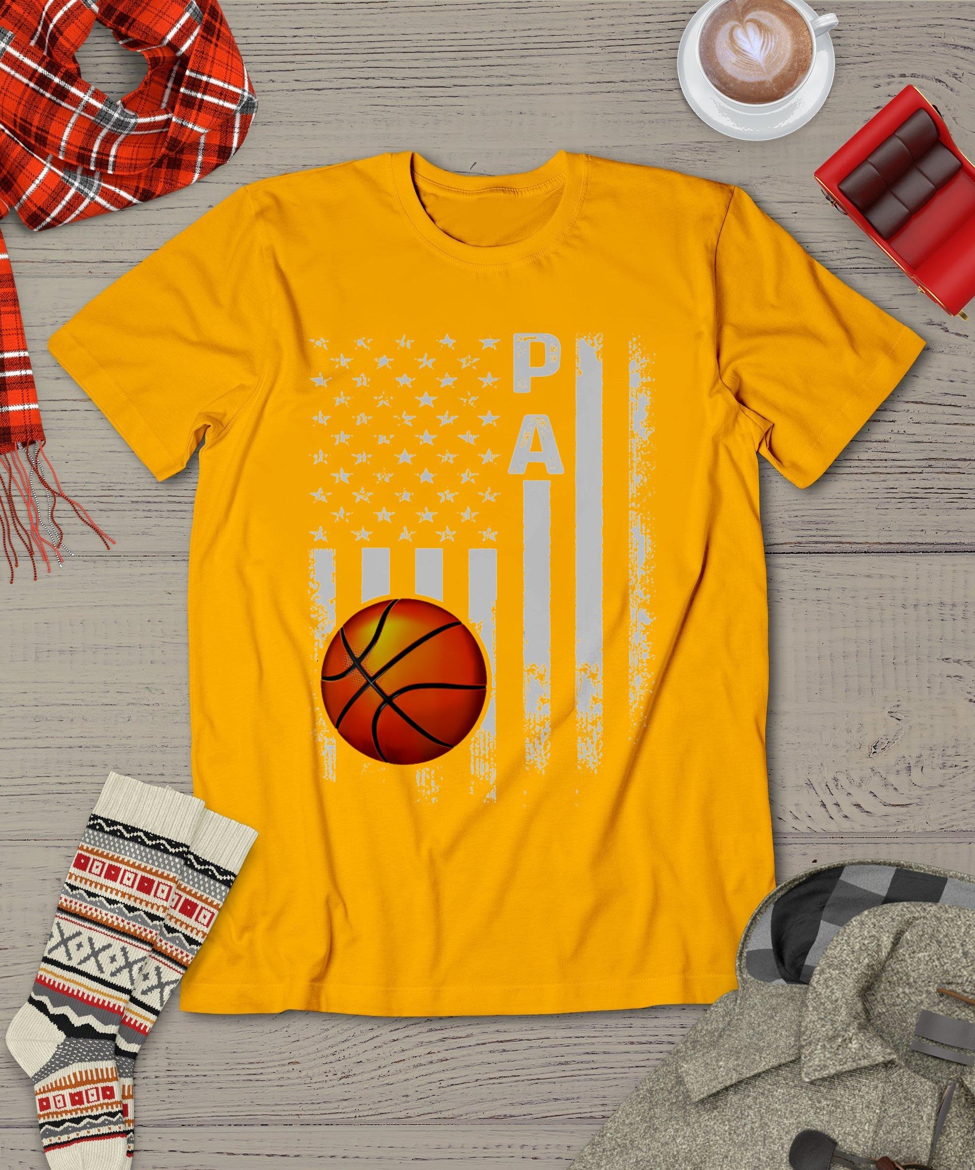 Vintage Basketball USA Christmas Xmas T-Shirt