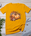 Fall Shirt Women Vintage Pumpkin Autumn Graphic Thanksgiving T-Shirt