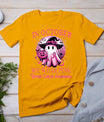 In October We Wear Pink Ghost Witch Breast Cancer Awareness T-Shirt