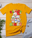 Retro Silent Night Icu Nurse Christmas Intensive Care Unit T-Shirt