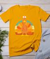 Turkey Nurse Stethoscope Thanksgiving Fall Scrub Top Women T-Shirt