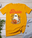 Bride Wildflower Ghost Boo Crew Halloween Bachelorette T-Shirt