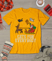 Cats For Everybody Christmas Cat Funny Xmas Women Santa T-Shirt