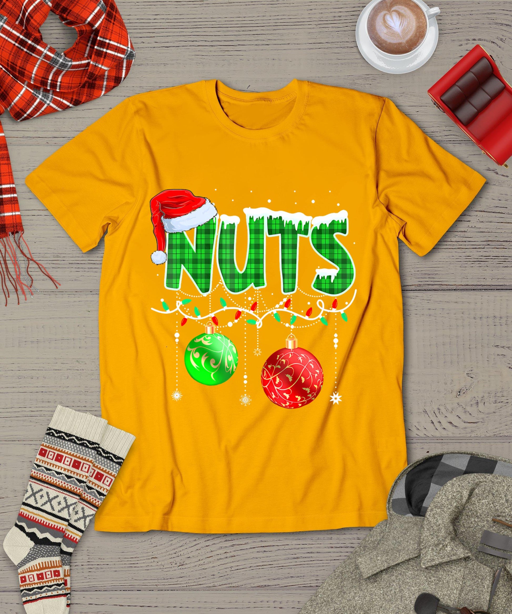 Chestnuts Matching Family Funny Chest Nuts Christmas Couples T-Shirt