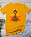 Thanksgiving Scrub Tops Women Turkey Nurse Holiday Nursing T-Shirt