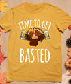 Time To Get Basted Funny Beer Thanksgiving Turkey Gift T-Shirt