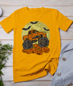 Monster Truck Halloween Jack O Lantern Moon Pumpkin T-Shirt