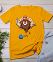 Turkey Bowling Thanksgiving Turkey Playing Bowling Turkey T-Shirt