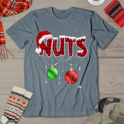 Chest Nuts Funny Matching Chestnuts Christmas Couples Nuts T-Shirt