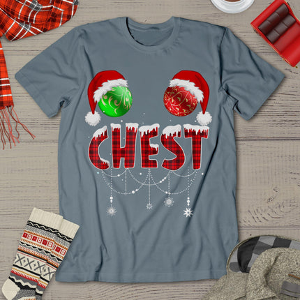 Chest Nuts Christmas Shirt Funny Matching Couple Chestnuts T-Shirt