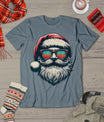 Santa Face Retro Sunglasses Christmas Xmas Men Women Kids T-Shirt