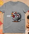 Turkey Moo Funny Thanksgiving T-Shirt