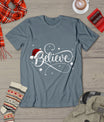 Christmas Shirt - Believe Santa Claus Believe Christmas Kids T-Shirt