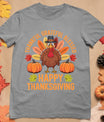 Thankful Grateful Blessed Turkey Women Happy Thanksgiving T-Shirt