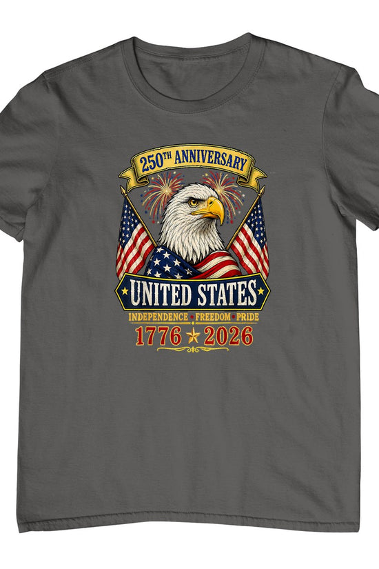 USA Independence 250th Anniversary 1776 2026 Patriotic Eagle T-Shirt