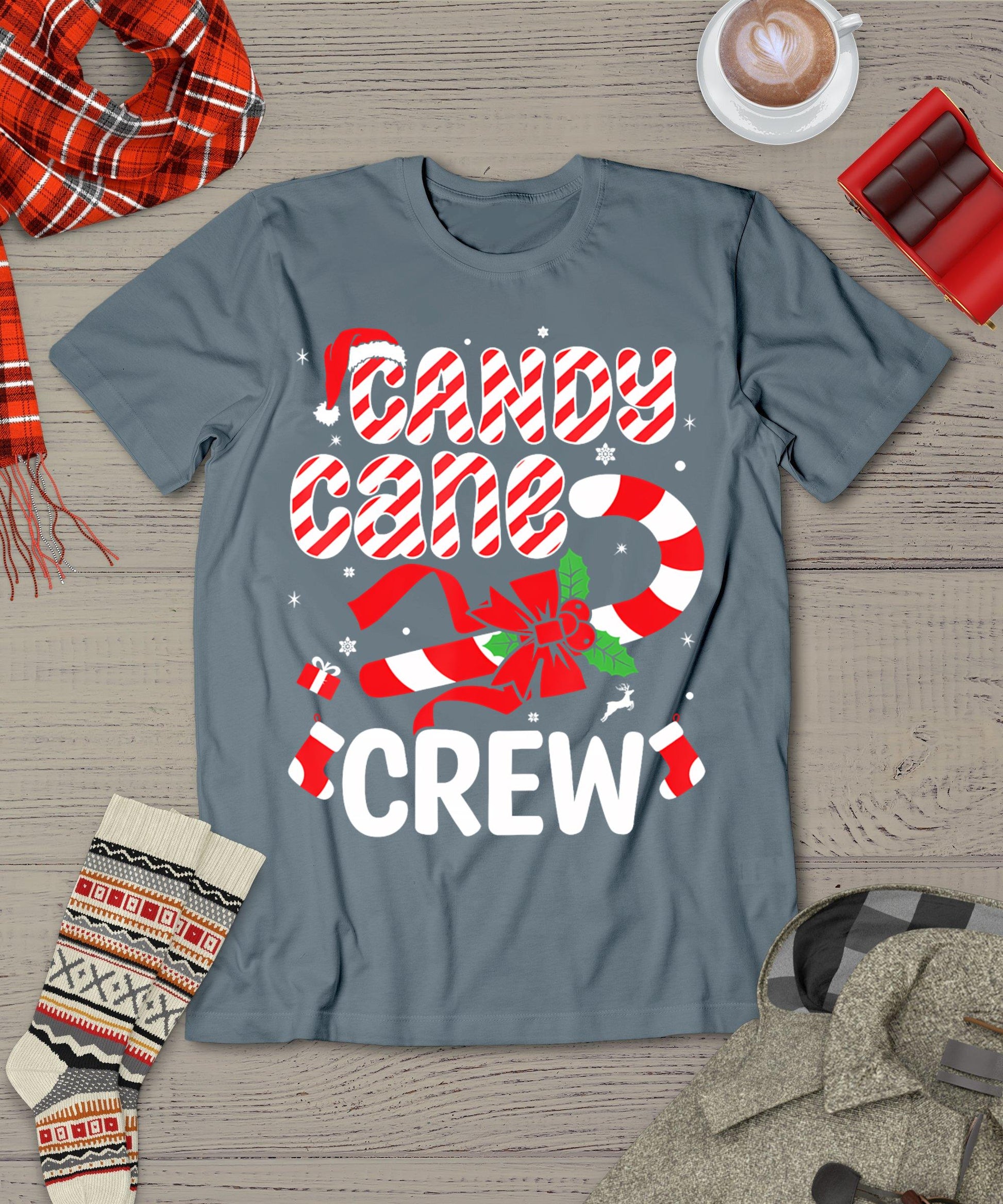 Candy Cane Crew - Funny Christmas Holiday Men Women T-Shirt