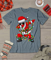 Dabbing Santa Xmas Lights Girls Boys Kids Christmas Gifts T-Shirt