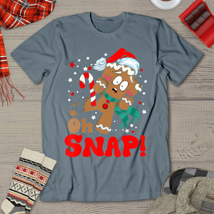 Oh Snap Gingerbread Man Christmas Funny Cookie Baking Xmas T-Shirt