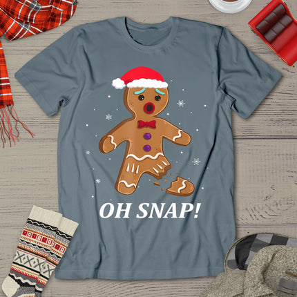 Gingerbread Man Oh Snap Christmas Cookie Costume Baking Team T-Shirt