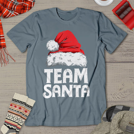 Team Santa Christmas Squad Family Matching Pajamas Boys Men T-Shirt