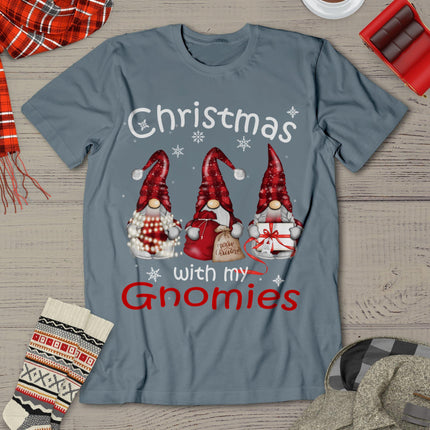 Gnome Family Christmas Shirts For Women Men - Buffalo Plaid T-Shirt
