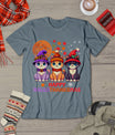 Halloween Thanksgiving Christmas Happy Hallothanksmas Cats T-Shirt