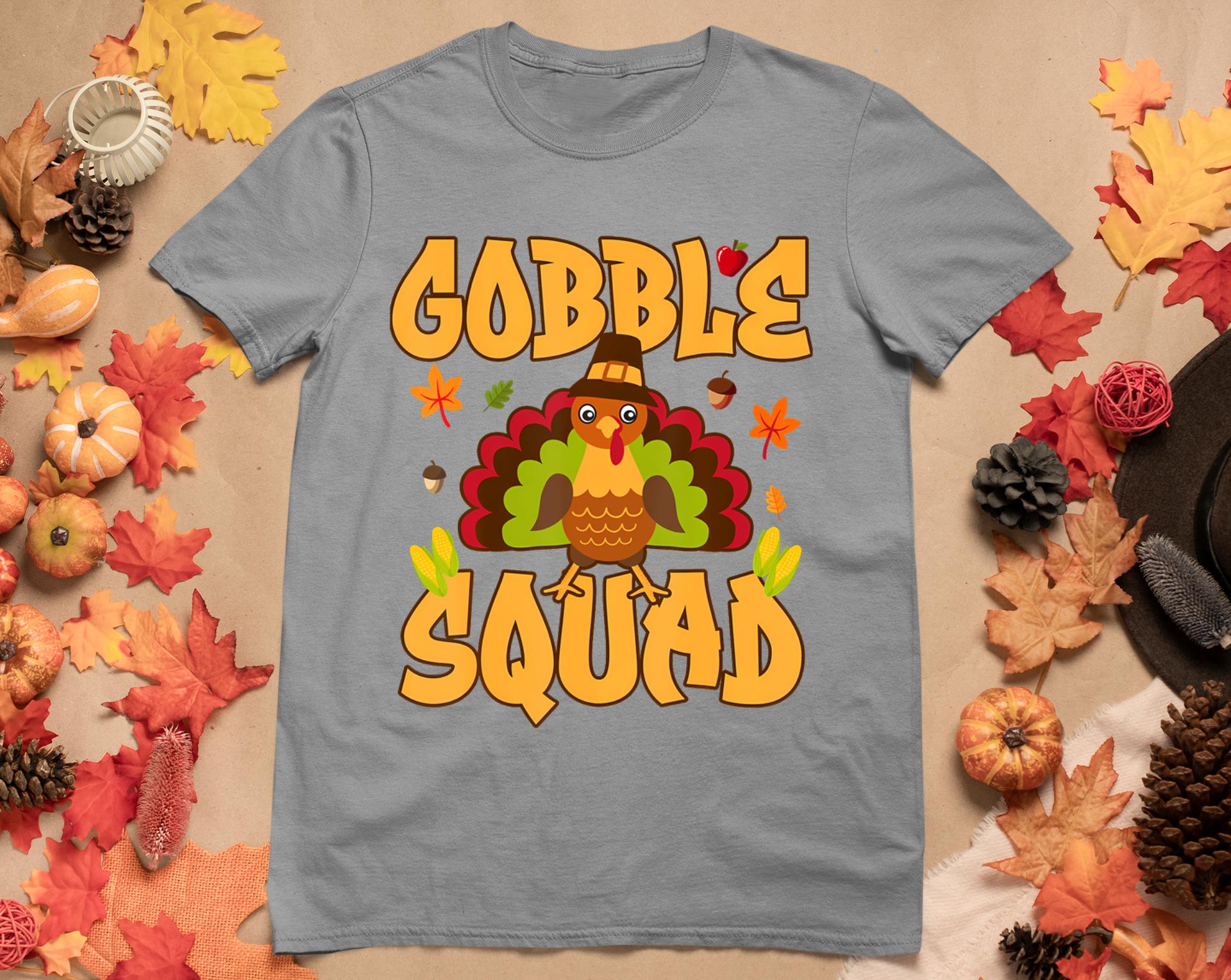 Gobble Squad Turkey Design - Gobble Squad T-Shirt