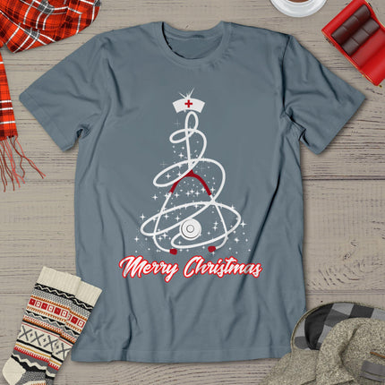Merry Christmas Nurse Shirt Yuletide Practitioners Cute Gift T-Shirt