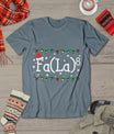 Fa (La)8 Funny Christmas Santa Fa La Math Teacher Student T-Shirt