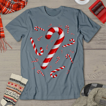 Candy Cane Merry And Bright Red And White Candy Costume T-Shirt