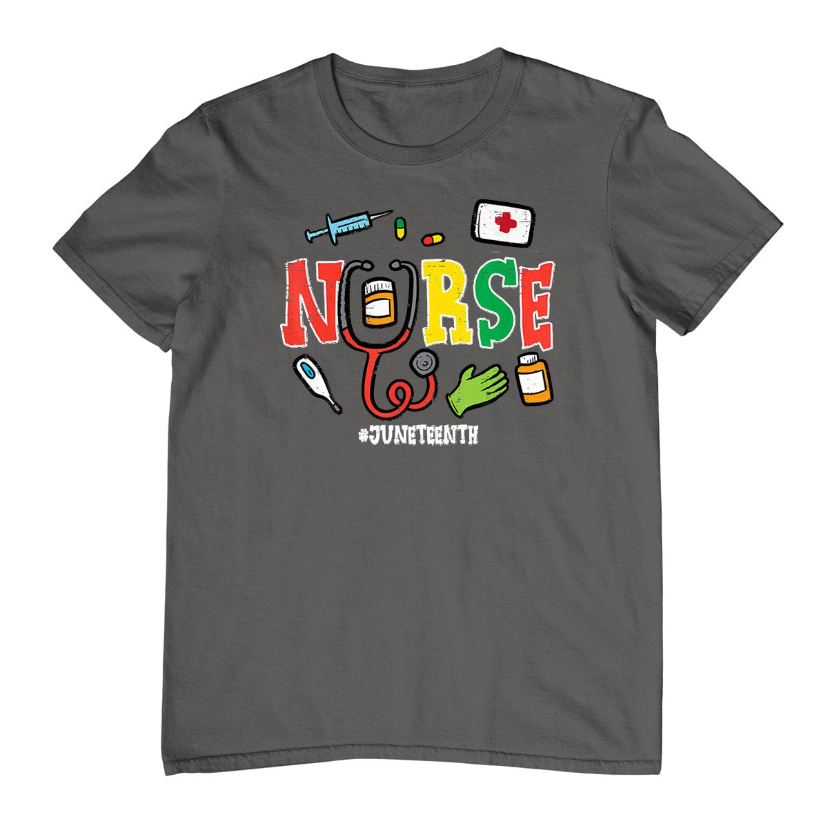 Juneteenth Nurse Black Freedom Day 1865 Scrub Top Women Men T-Shirt