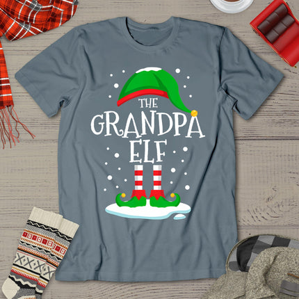 The Grandpa Elf Christmas Family Matching Xmas Group Funny T-Shirt