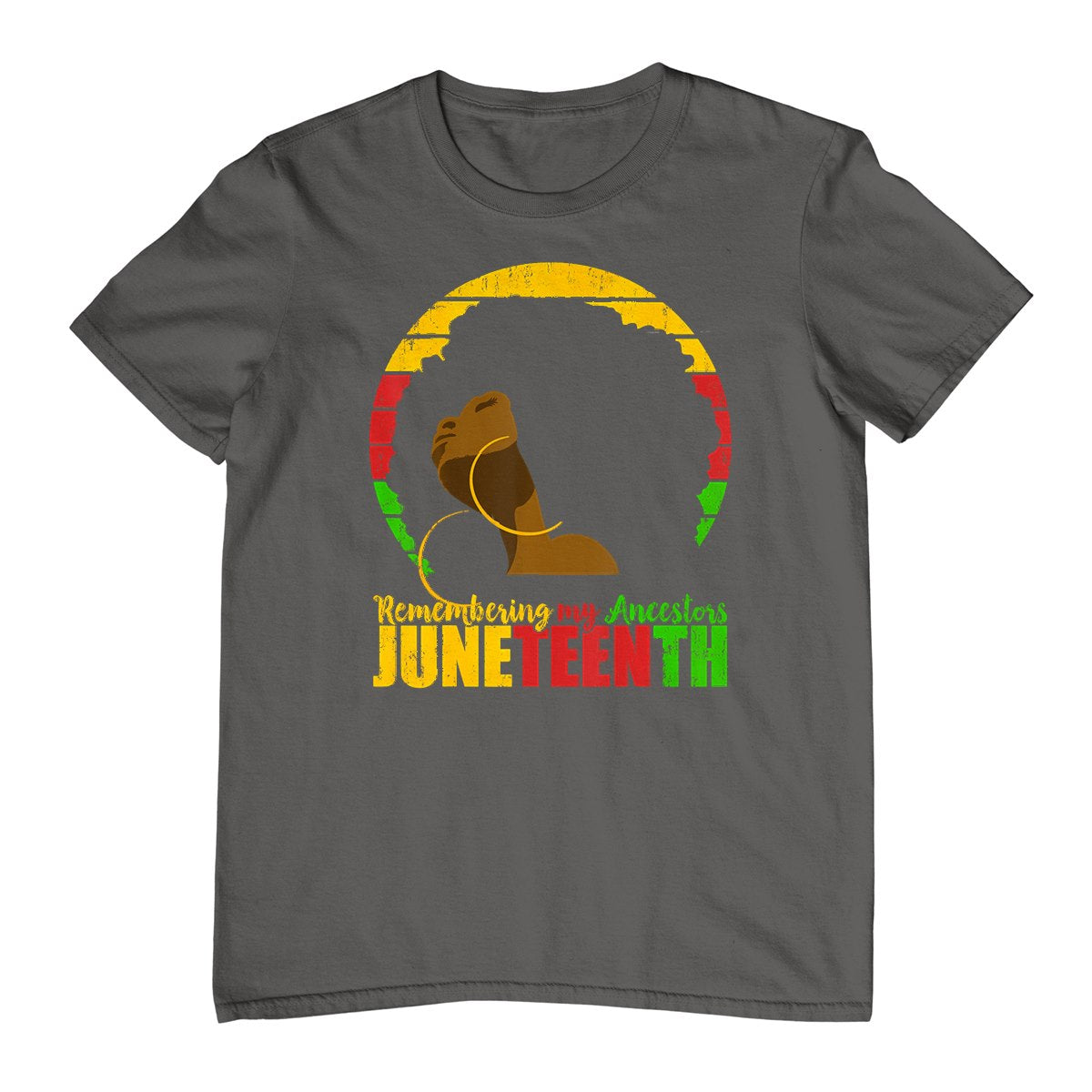 Juneteenth Tshirt Remembering My Ancestors Black Freedom T-Shirt