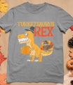 Turkeysaurus Rex Dab Turkey Dino Toddler Boys Thanksgiving T-Shirt