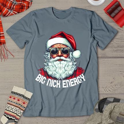 Big Nick Energy Funny Santa Christmas T-Shirt