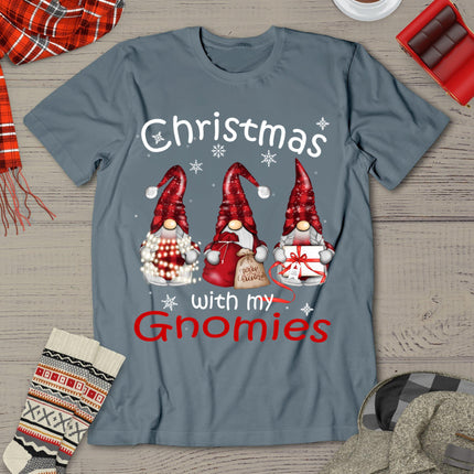 Gnome Family Christmas Shirts For Women Men - Buffalo Plaid T-Shirt