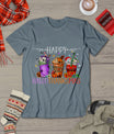 Happy Hallothanksmas Halloween Thanksgiving Christmas T-Shirt