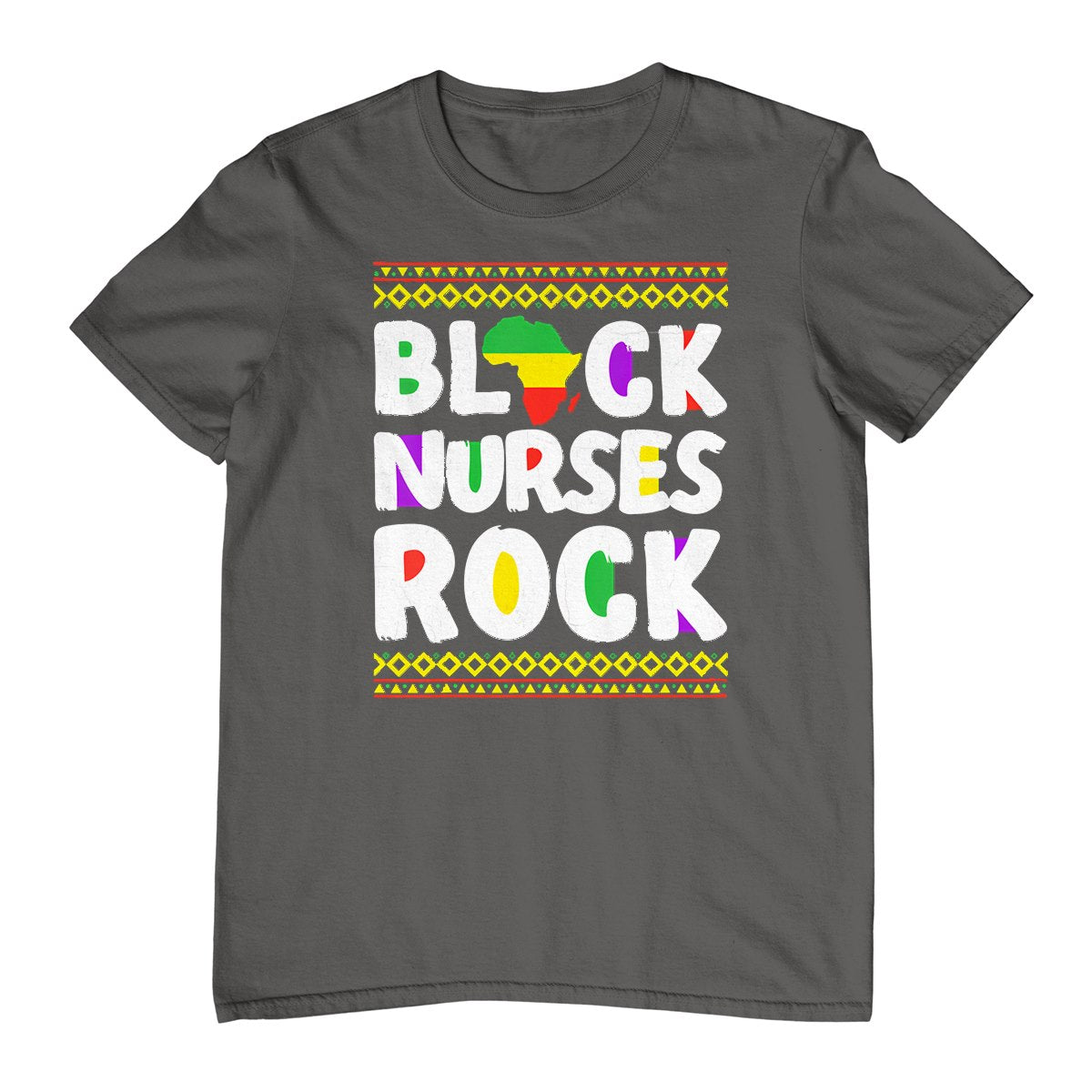 African American Black Nurse Rock Juneteenth T-Shirt