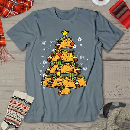 Taco Christmas Tree Xmas Mexican Food T-Shirt