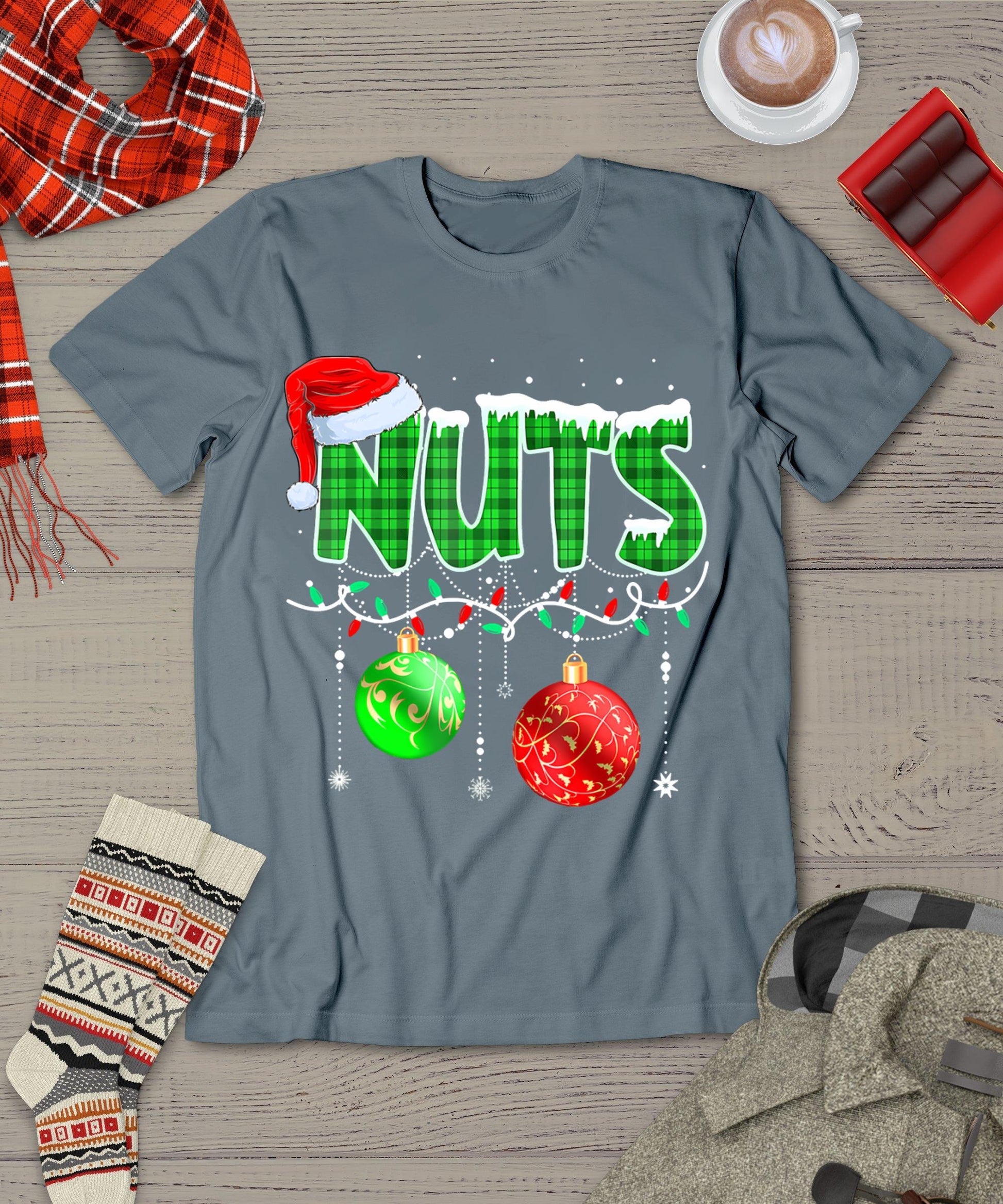 Chestnuts Matching Family Funny Chest Nuts Christmas Couples T-Shirt