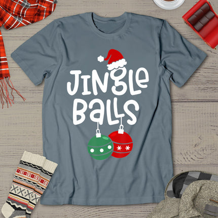 Jingle Balls Tinsel Tits Funny Matching Couple Chestnuts T-Shirt