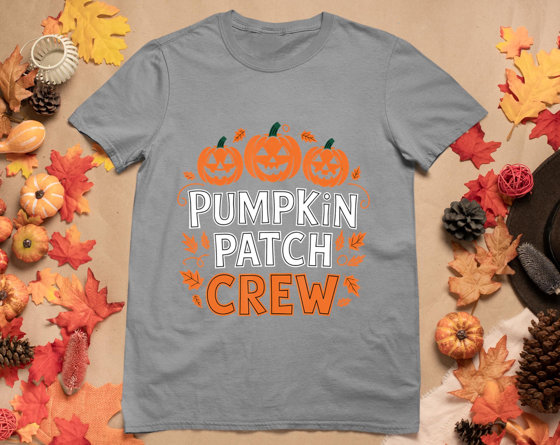 Pumpkin Patch Crew Funny Pumpkin Patch Squad Thanksgiving T-Shirt