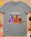 Happy Hallothanksmas Halloween Thanksgiving Christmas T-Shirt