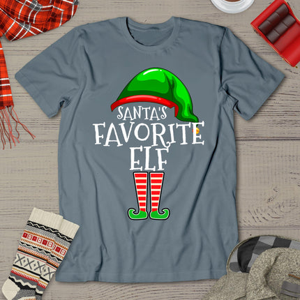 Santa's Favorite Elf Group Matching Family Christmas T-Shirt